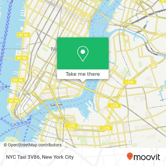 NYC Taxi 3V86 map