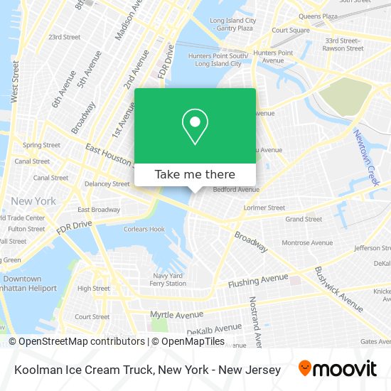 Koolman Ice Cream Truck map