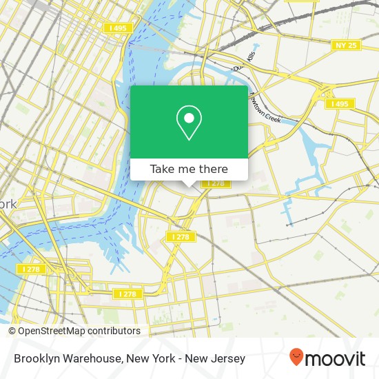 Brooklyn Warehouse map