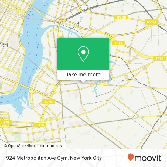 Mapa de 924 Metropolitan Ave Gym