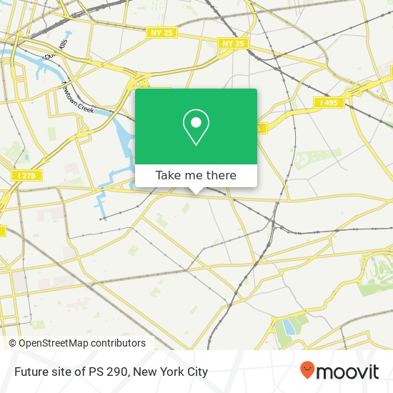 Mapa de Future site of PS 290