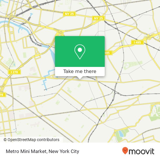 Mapa de Metro Mini Market