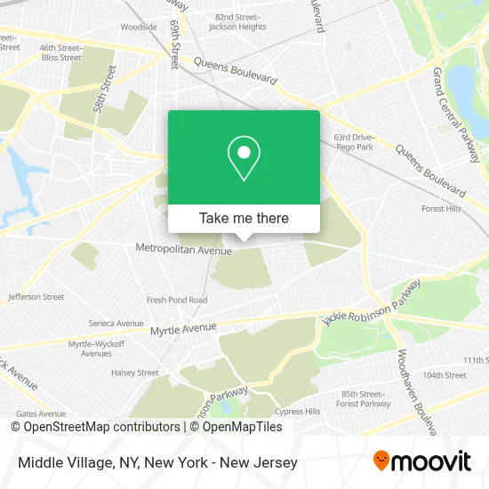 How to Get to Middle Village, NY in Queens by Bus, Subway or Train?