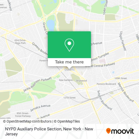 NYPD Auxiliary Police Section map