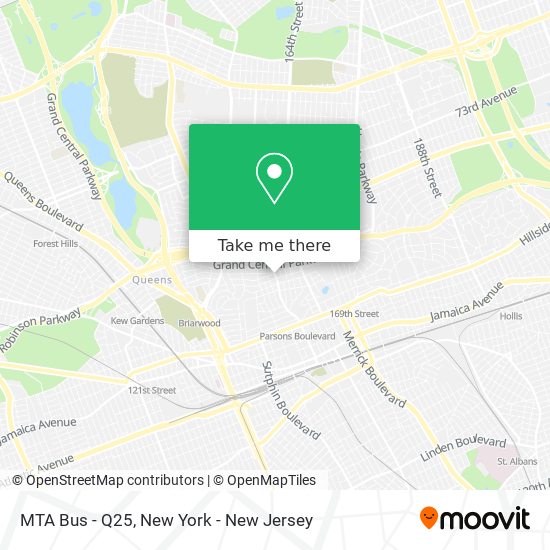 Mapa de MTA Bus - Q25