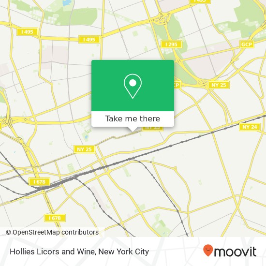 Hollies Licors and Wine map