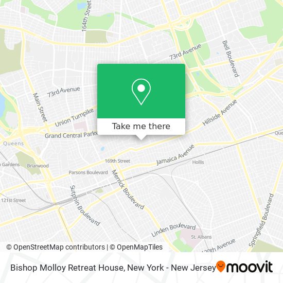 Mapa de Bishop Molloy Retreat House