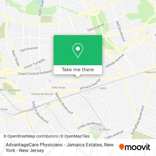 Mapa de AdvantageCare Physicians - Jamaica Estates