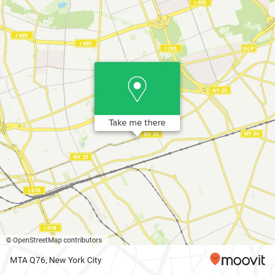 MTA Q76 map