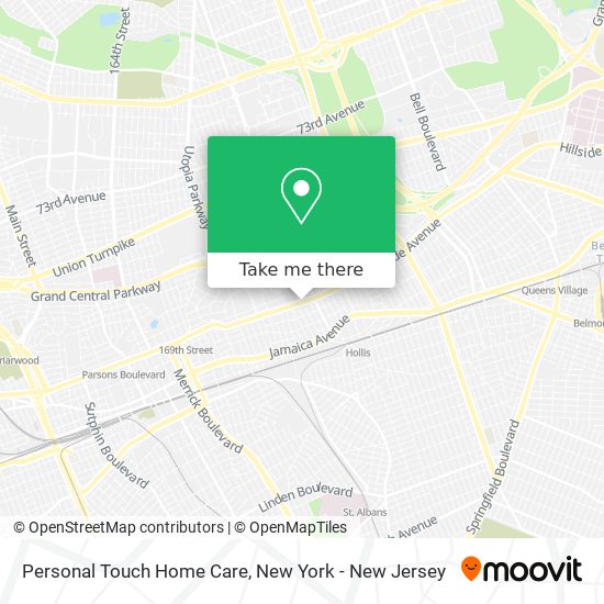 Personal Touch Home Care map