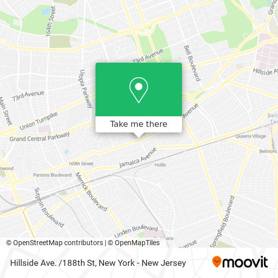 Mapa de Hillside Ave. /188th St