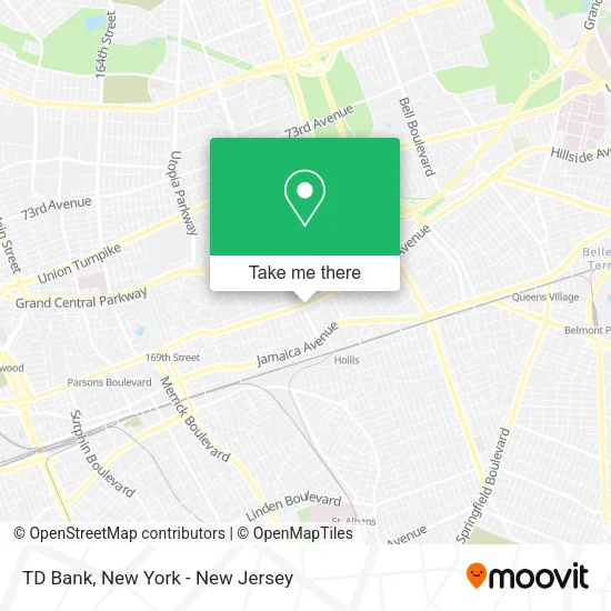 TD Bank map