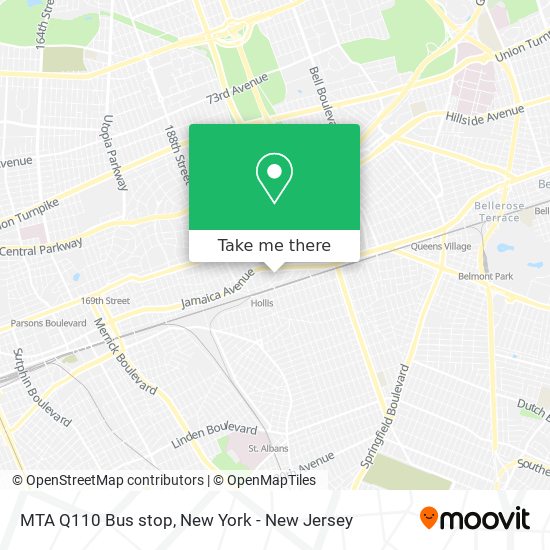 Mapa de MTA Q110 Bus stop