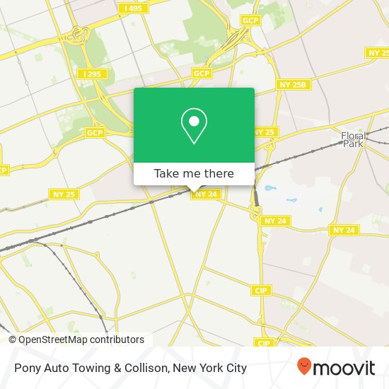 Mapa de Pony Auto Towing & Collison