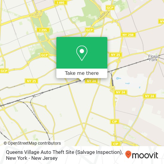 Queens Village Auto Theft Site (Salvage Inspection) map