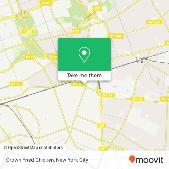 Mapa de Crown Fried Chicken