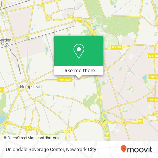 Mapa de Uniondale Beverage Center