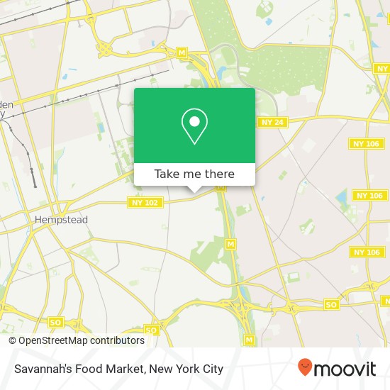 Savannah's Food Market map