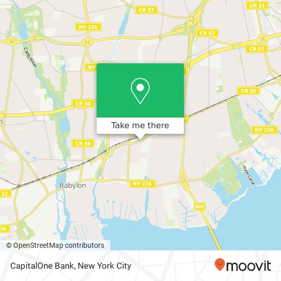 CapitalOne Bank map