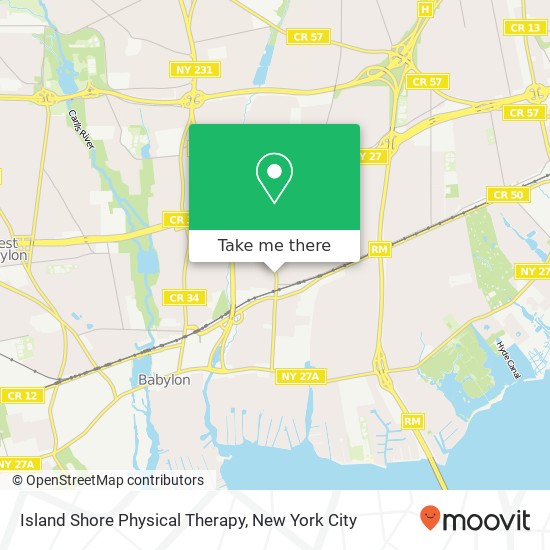 Island Shore Physical Therapy map
