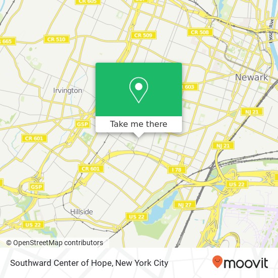 Southward Center of Hope map