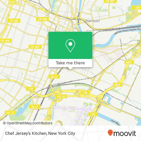 Chef Jersey's Kitchen map