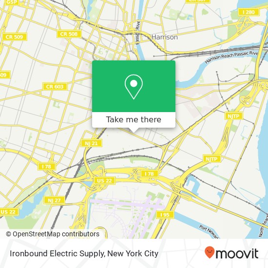 Ironbound Electric Supply map