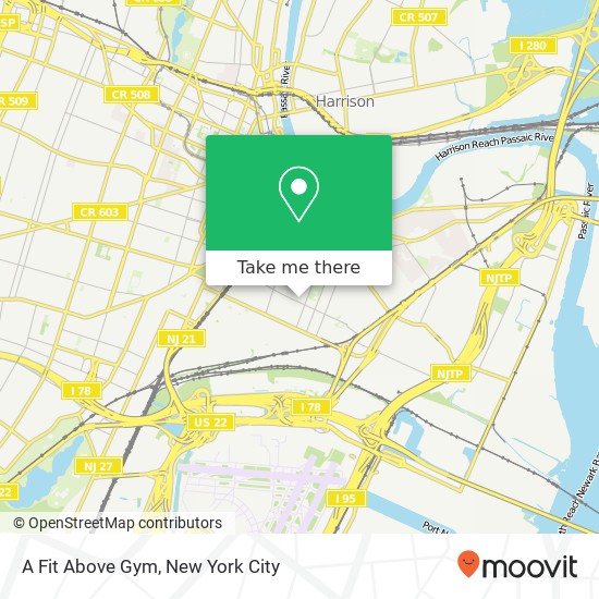 A Fit Above Gym map