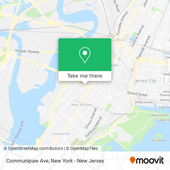 Mapa de Communipaw Ave