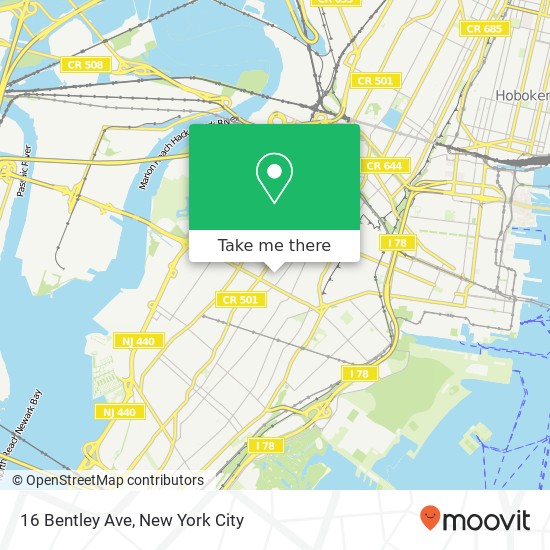 Mapa de 16 Bentley Ave