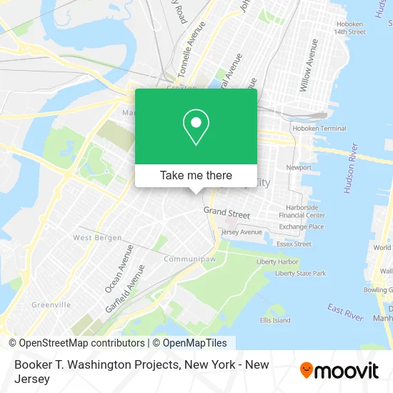 Booker T. Washington Projects map