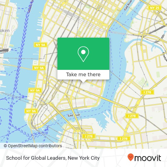 Mapa de School for Global Leaders