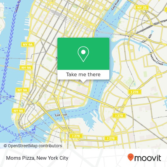 Moms Pizza map