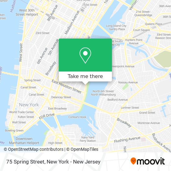 75 Spring Street map