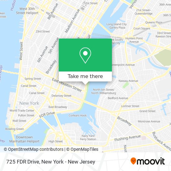 725 FDR Drive map