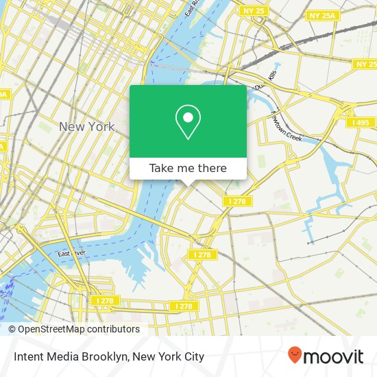 Mapa de Intent Media Brooklyn
