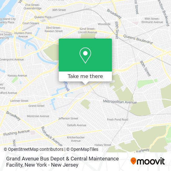 Mapa de Grand Avenue Bus Depot & Central Maintenance Facility