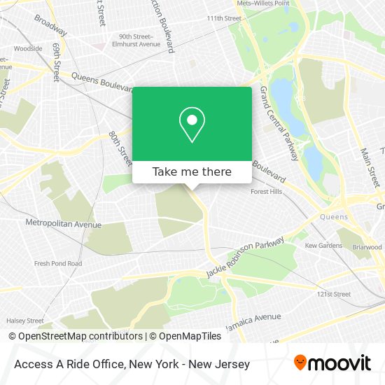 Access A Ride Office map