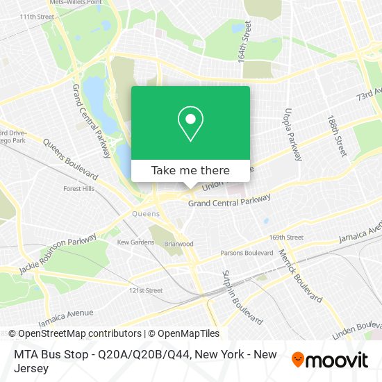 Mapa de MTA Bus Stop - Q20A/Q20B/Q44