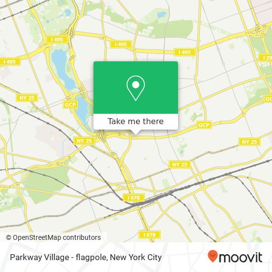 Parkway Village - flagpole map