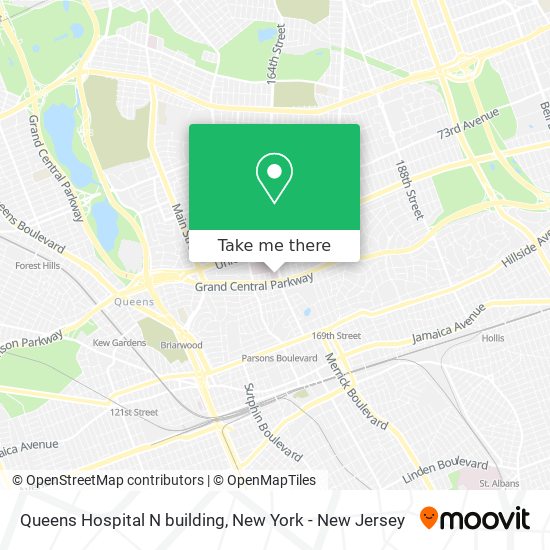 Mapa de Queens Hospital N building