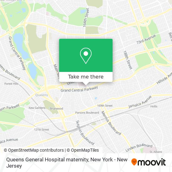 Queens General Hospital maternity map