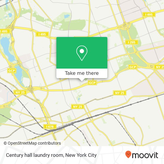 Mapa de Century hall laundry room