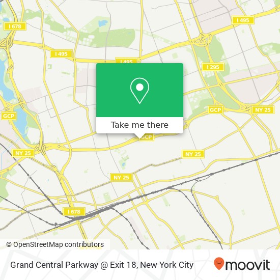 Mapa de Grand Central Parkway @ Exit 18