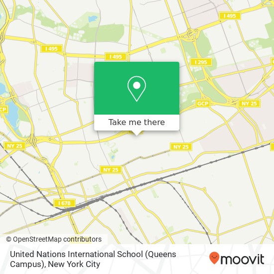 United Nations International School (Queens Campus) map