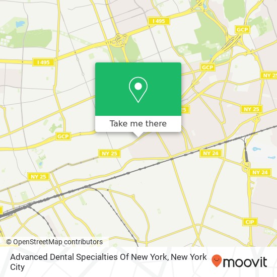 Advanced Dental Specialties Of New York map