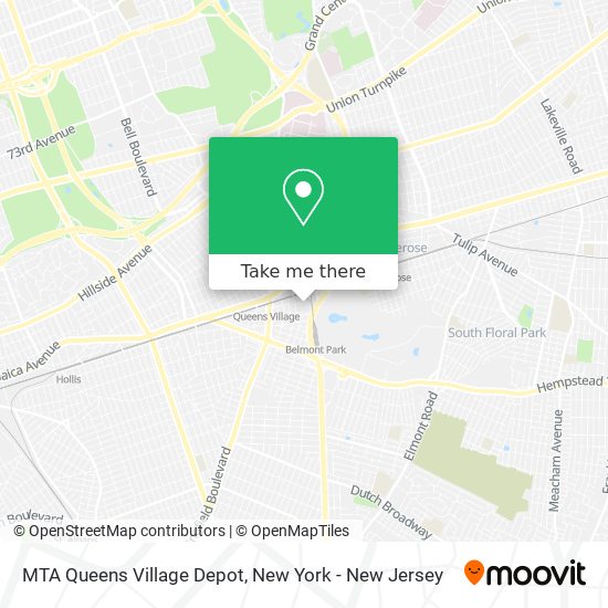 MTA Queens Village Depot map