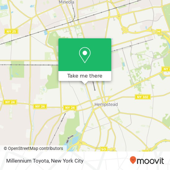 Mapa de Millennium Toyota