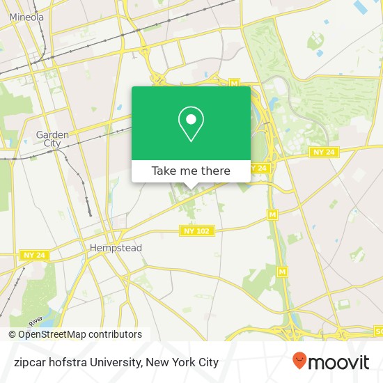 zipcar hofstra University map