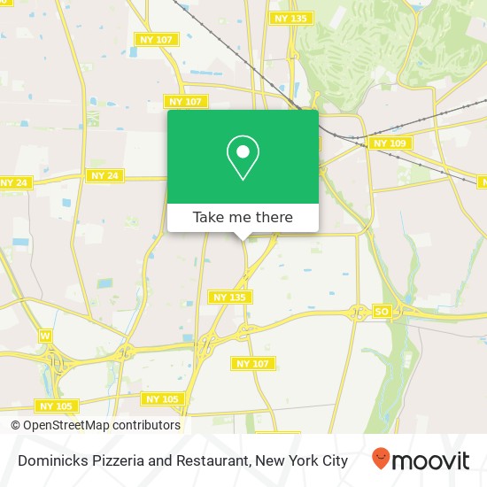 Dominicks Pizzeria and Restaurant map